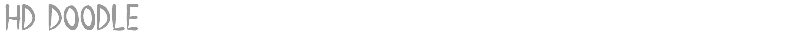 HD Doodle font preview